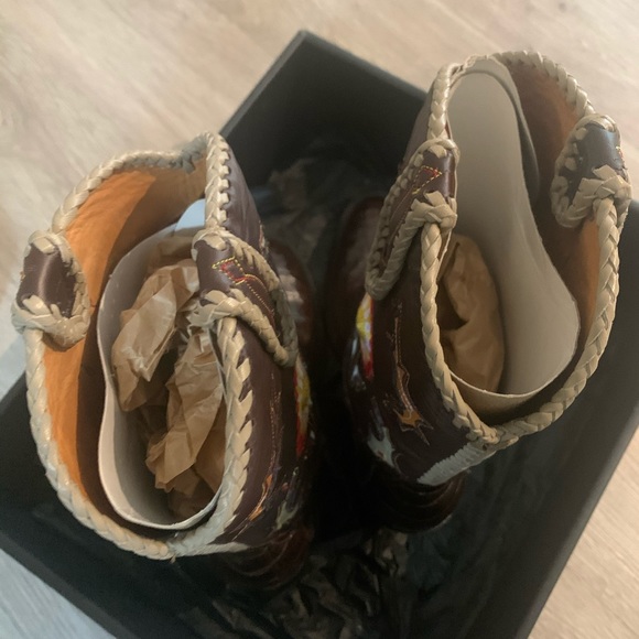 Rare Frye boots crocodile cowboy boots NWT size 7 - Picture 9 of 15